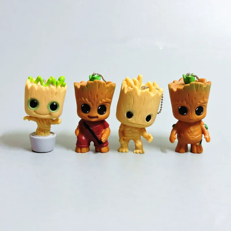 Мини маленькая елка человек грубая ПВХ детская фигурка игрушка подвеска