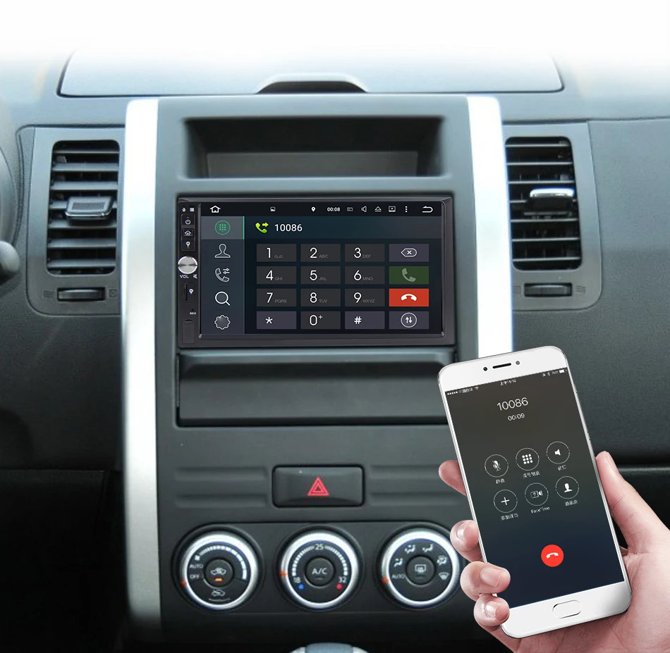 Eunavi 2 Din 7 ''Восьмиядерный Универсальный Android 9,0 4 Гб ram автомобильный Радио Стерео gps навигация WiFi 1024*600 сенсорный экран 2din без DVD