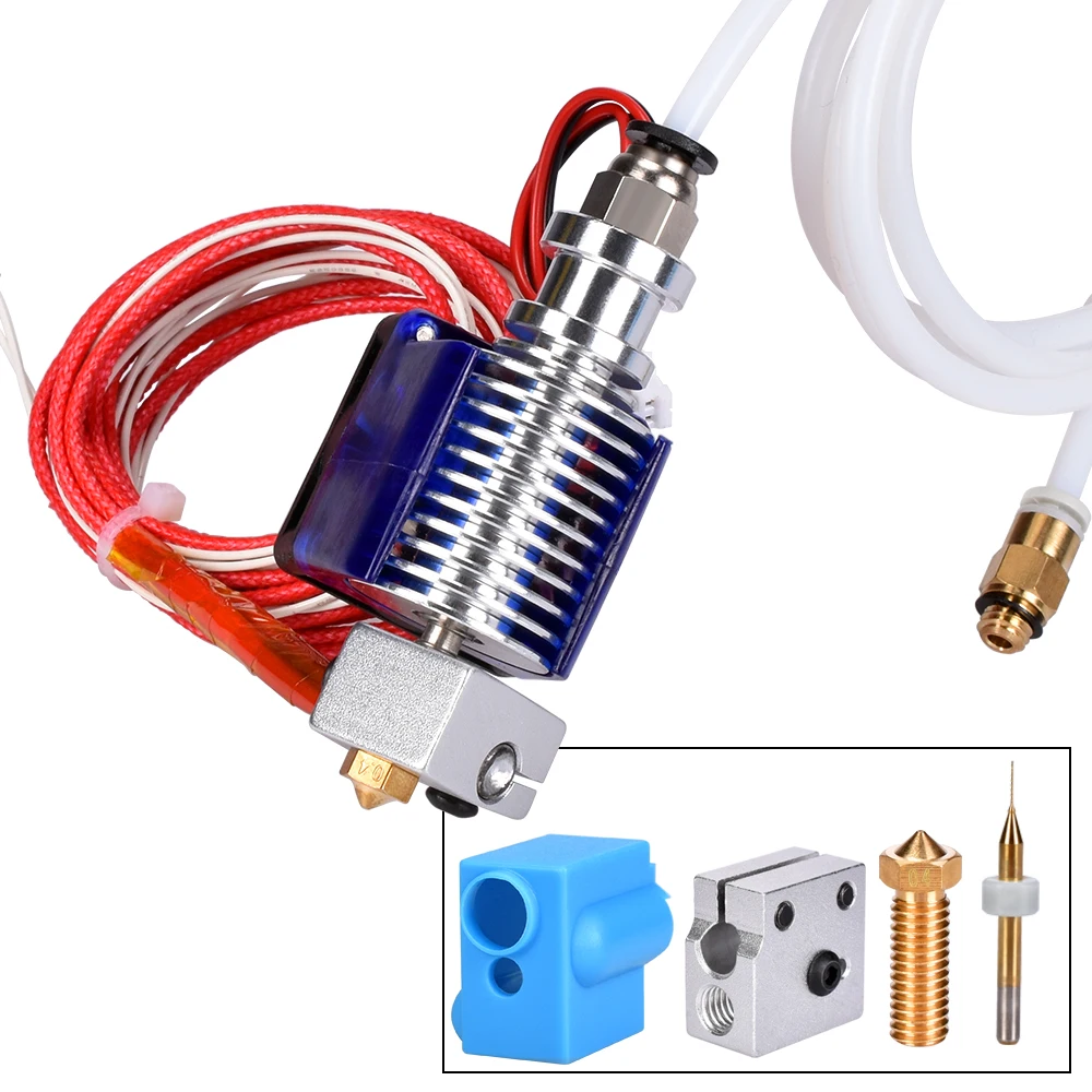 3D Принтер V6 J head Hotend Bowden экструдер с вентилятором 1 75 мм 3 0 филаментный 4 сопло +