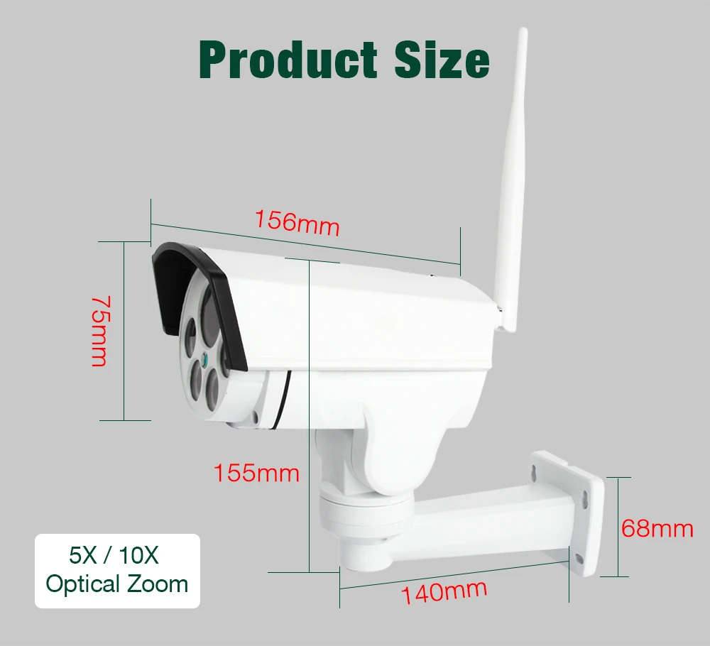 1080P наружная 3g& 4G SIM карта CCTV камера 5X/10X оптический зум объектив HD 2MP P2P Max 128G Micro SD карта хранения камера безопасности