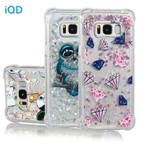 iqd cover for samsung galaxy note 8 s9 s8 plus s7 s6 edge s5 case fusion sparkling quicksand glitter shockproof bumper girls new