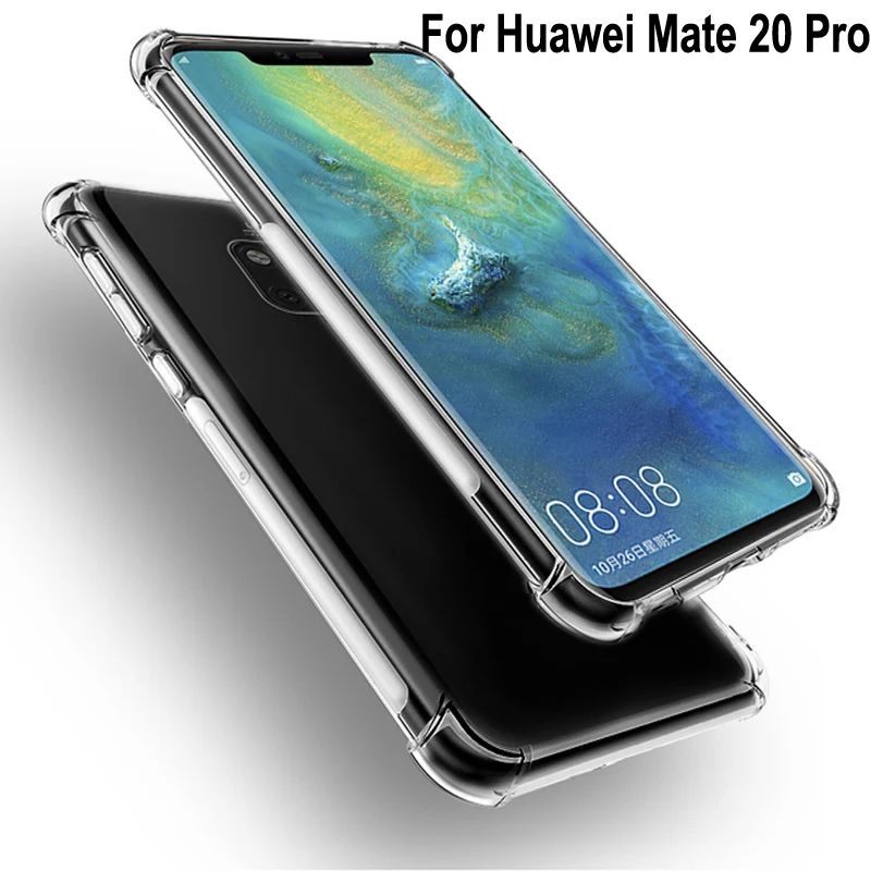 

Coque For Huawei Mate 20 Pro Case Soft Transparent TPU Airbag drop Cover Phone Cases For Huawei Mate 20Pro LYA-AL00 back shell