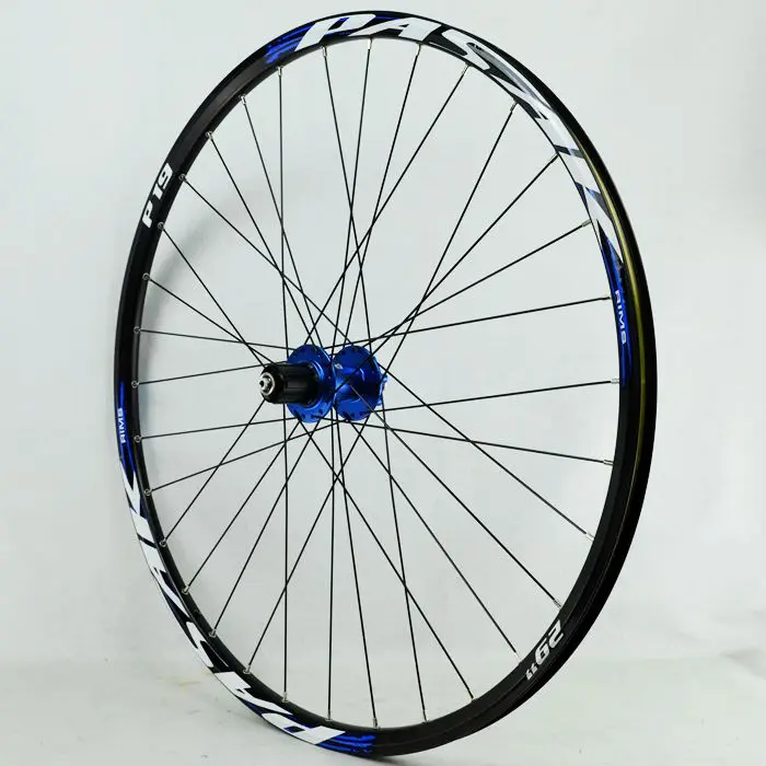 29 blue hub blue 2" 29" 27,5 дюймов 32 отверстия дисковый тормоз Горный велосипед задние колеса шесть отверстий Центральный замок MTB велосипед задние колеса 4 герметичные подшипники - Цвет: 29 blue hub blue