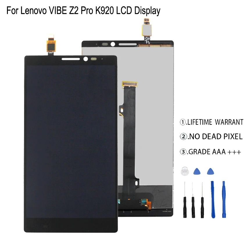 Для lenovo VIBE Z2 Pro K920 ЖК дисплей Дисплей Сенсорный экран планшета Ассамблеи для
