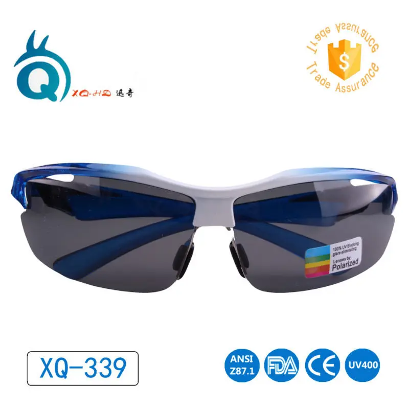 Солнцезащитные очки унисекс UV400 для рыбалки синие поляризационные с серыми
