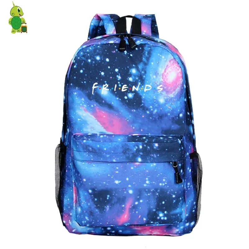 Рюкзак для друзей Mochila, повседневные дорожные сумки для женщин и мужчин, рюкзак для ноутбука, светящиеся школьные сумки для подростков, мальчиков и девочек, детский рюкзак для книг