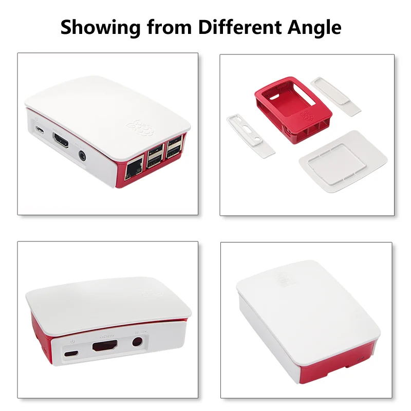 Чехол Raspberry Pi 3 ABS белый и красный пластиковый корпус для корпуса 3B + B Plus|Аксессуары