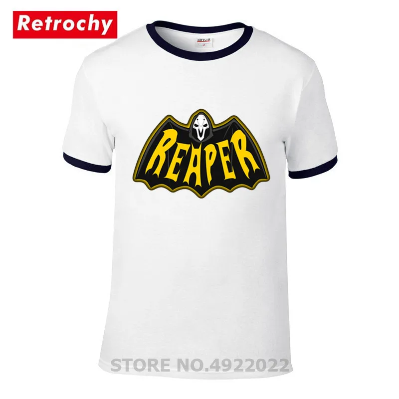 Новинка 2019 стильная футболка в стиле High Street Comic Bat Reaper для геймеров Харадзюку
