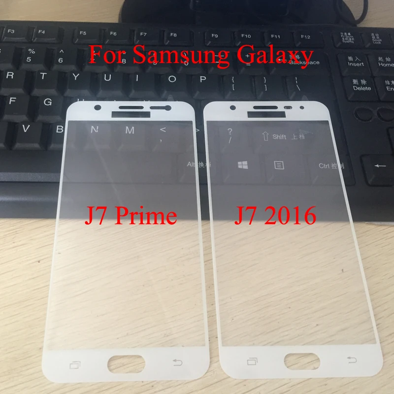 Esvne 2.5D полное покрытие 9 H Galaxy J7 2016 Стекло для Samsung Prime закаленное защита экрана