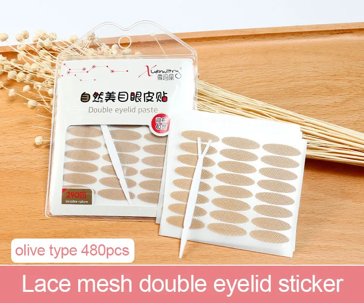 Xuemali 480Pcs Invisible Eyelid Tapes Natural Breathable Stickers Different Shapes Instant Eye Lift well Tape Tools | Красота и
