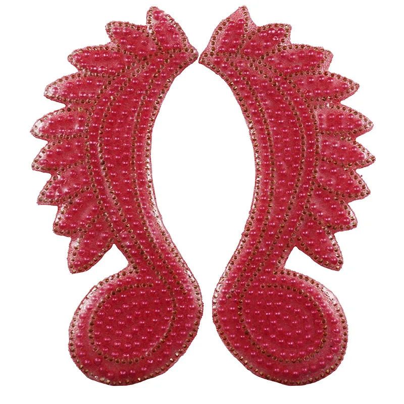 10 пар красных зеркальных наклеек термоклейкие Переводные Кристаллы Дизайн