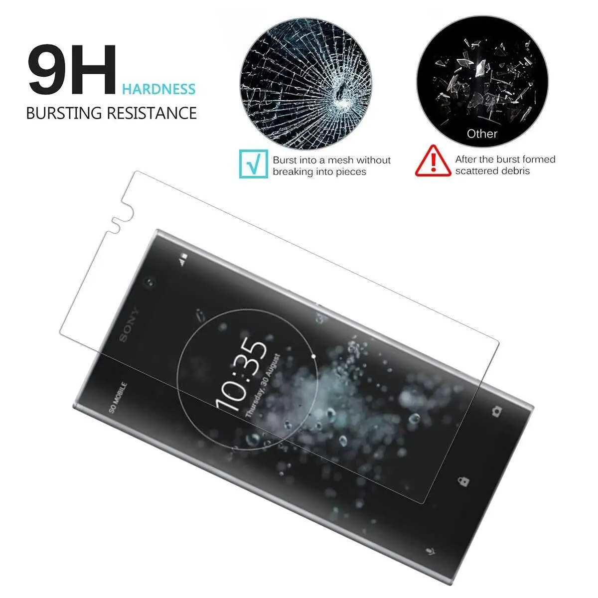 Высококачественное взрывозащищенное Закаленное стекло для Sony Xperia XA2 Plus 3D