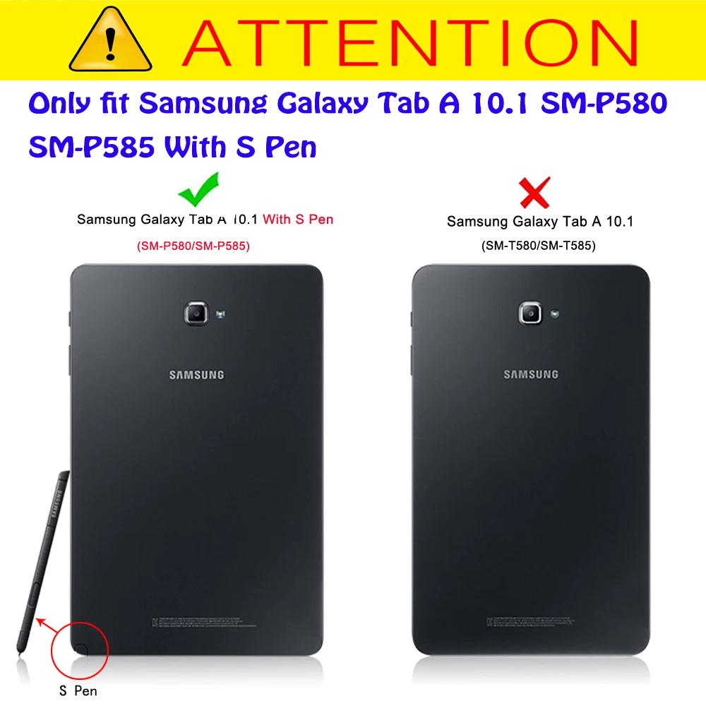 Противоударный чехол для Samsung Galaxy Tab A 6 A6 10 1 P580 P585 S Pen version защитный сверхпрочный