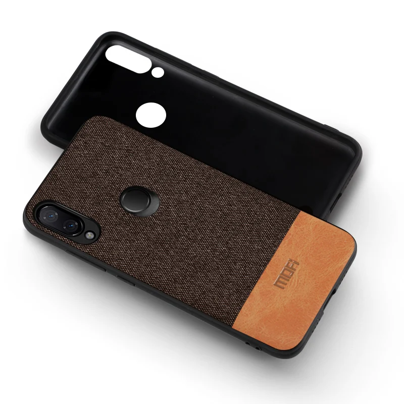 coffee with brown Для xiaomi redmi 7 чехол Защитный чехол для задней крышки Силиконовый противоударный черный чехол MOFi redmi 7 pro чехол s - Цвет: coffee with brown