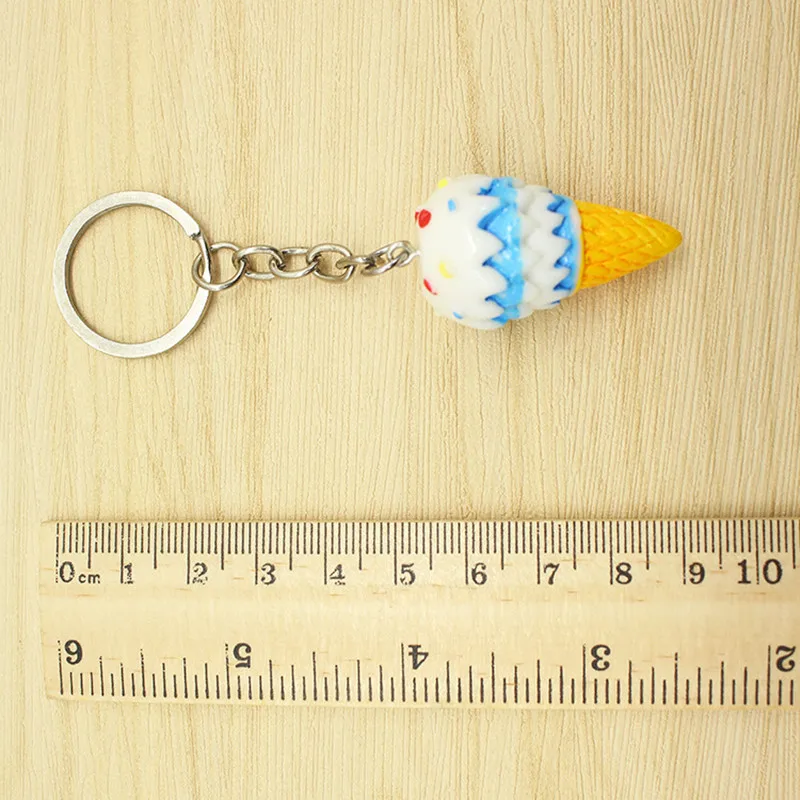 Новый дизайн 3D DIY Модель мороженого брелок мягкий конус из полимерного материала