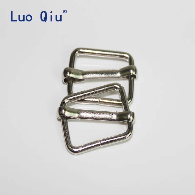 Luo Qiu 100 шт./лот 20 мм Серебряная Регулируемая лямка Пряжка для подтяжек пряжки