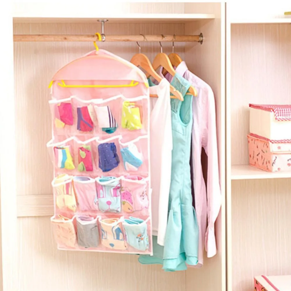 Сумка для хранения трусиков и галстуков складной органайзер с 16 карманами носков