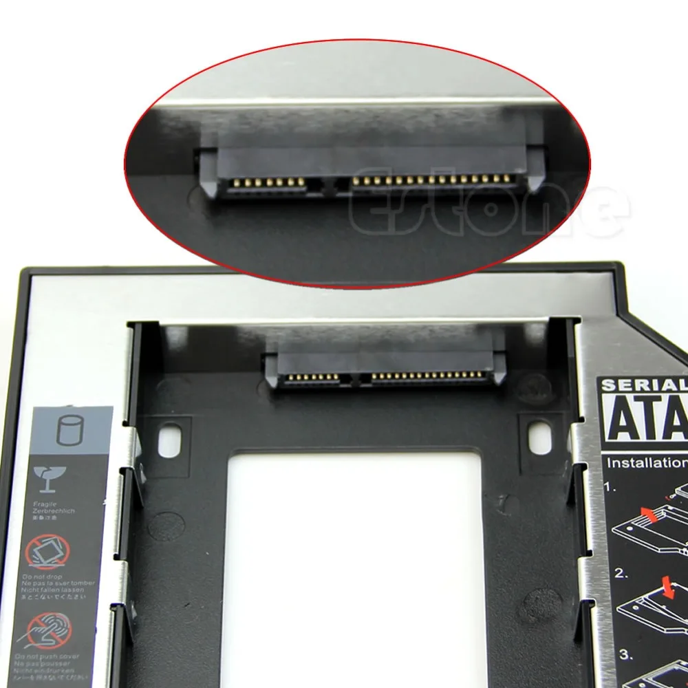 12 7 мм SATA 2nd HDD SSD Универсальный жесткий диск Caddy для CD DVD ROM Optical Bay|Жёсткие диски и