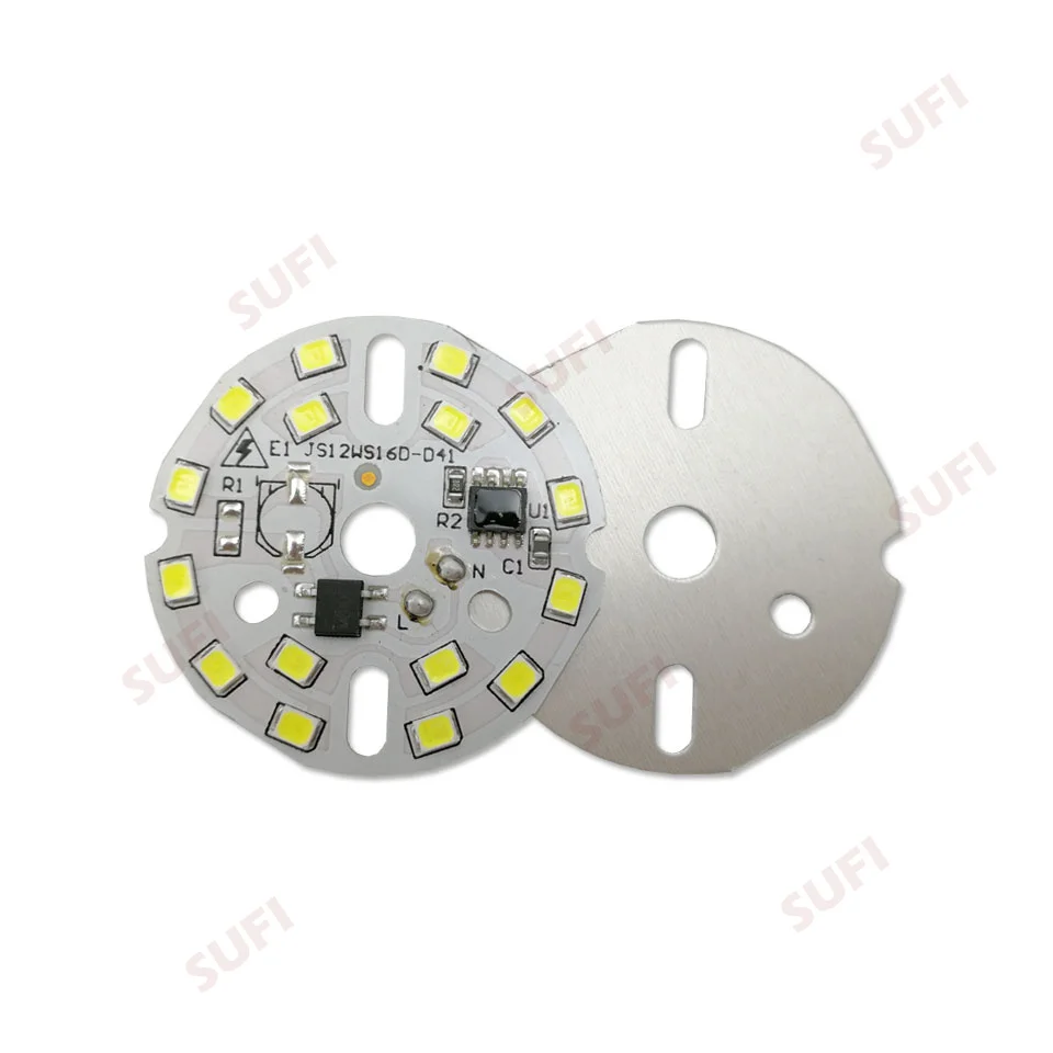 10 шт. DIY светодиодные лампы SMD2835 5WLight Chip AC 220V вход Смарт IC LED Bean для чистый белый