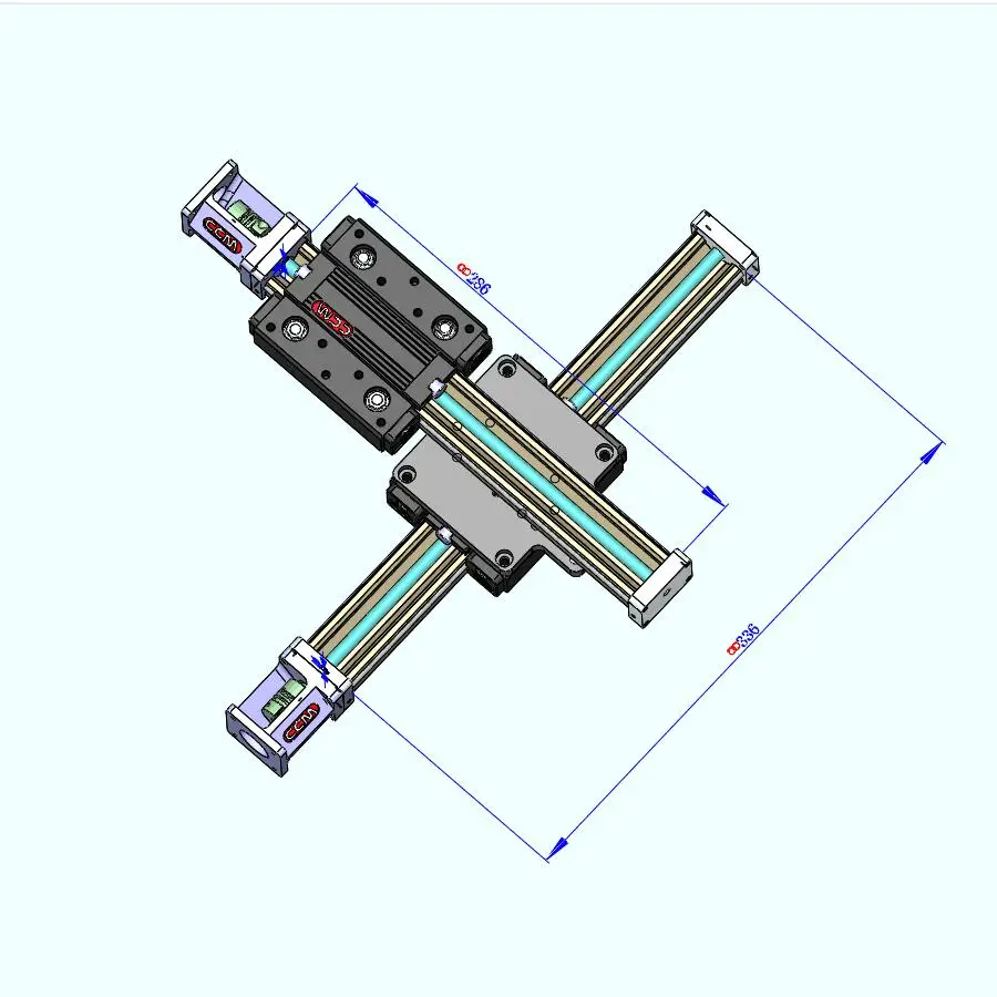 Высокая точность раздвижной стол путешествия длина 200 мм линейный движение
