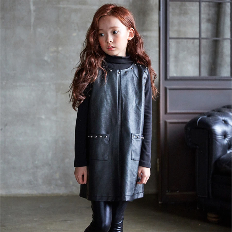 Платье для девочки без косточек ТРАПЕЦИЕВИДНОЕ зимнее платье из искусственной