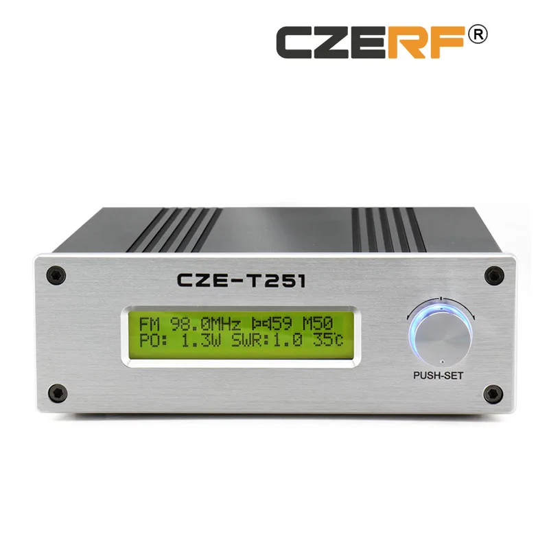 CZE-T251 25w цвет серебристый алюминиевый сплав Материал беспроводной fm-передатчик |