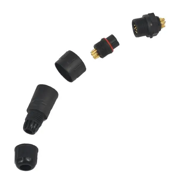 M14- 9 P IP68 полюсов M14 промышленная панель электрический провод соединитель адаптер