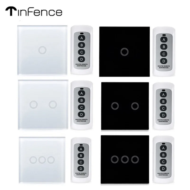 ЕС Стандартный Водонепроницаемый Touch настенный выключатель света удаленного