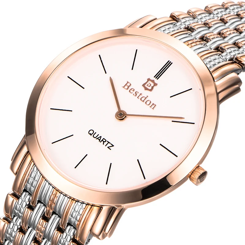 Bestdon бренд класса люкс мужчины простой классический всего нержавеющей стали