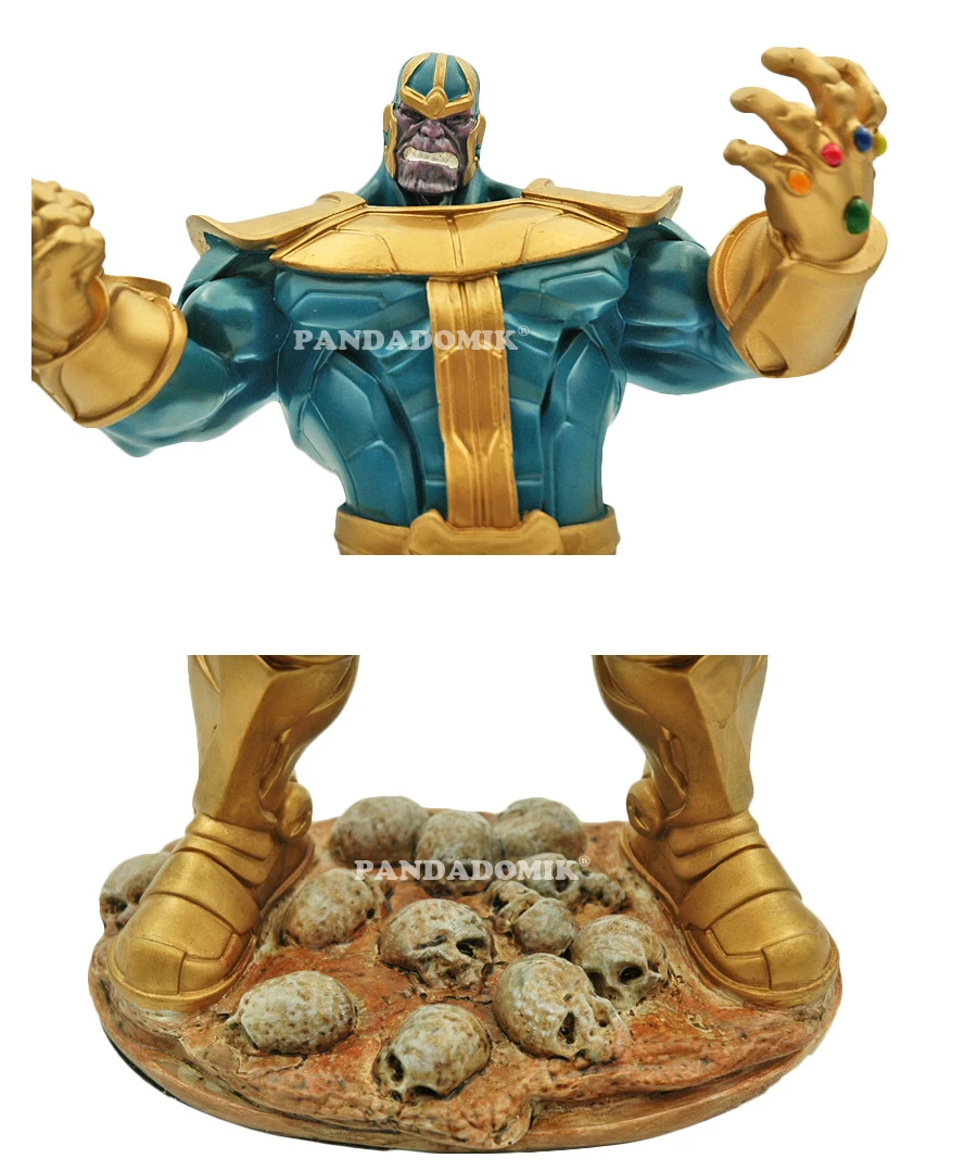 Pandadomik Thanos Большой размер 34 см Смола 14 дюймов игрушечная фигурка модель Мстители экшн игрушка Фигурки Человек Бесконечность война Мальчики Marvel игрушки