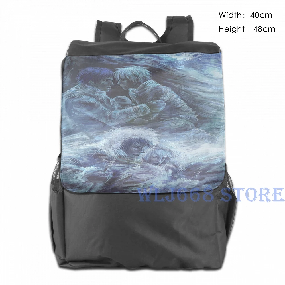 Funny graphic print shoulder Bags women Left hand of darkness Single backpack travel for men Gym Bag | Багаж и сумки