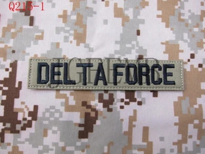 DELTA FORCE Черные буквы загар пользовательское имя Ленты грудь ленты услуги ленты Боевой Дух Тактическая Военная Вышивка патч - Цвет: DELTA FORCE