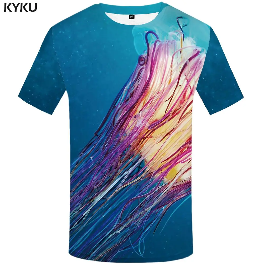 3d t shirt 07 KYKU Fish Мужская 3D футболка, хип-хоп футболка, рыбак, тропический принт, футболка, Забавные футболки, летние, Fishinger Animal, мужская одежда - Цвет: 3d t shirt 07