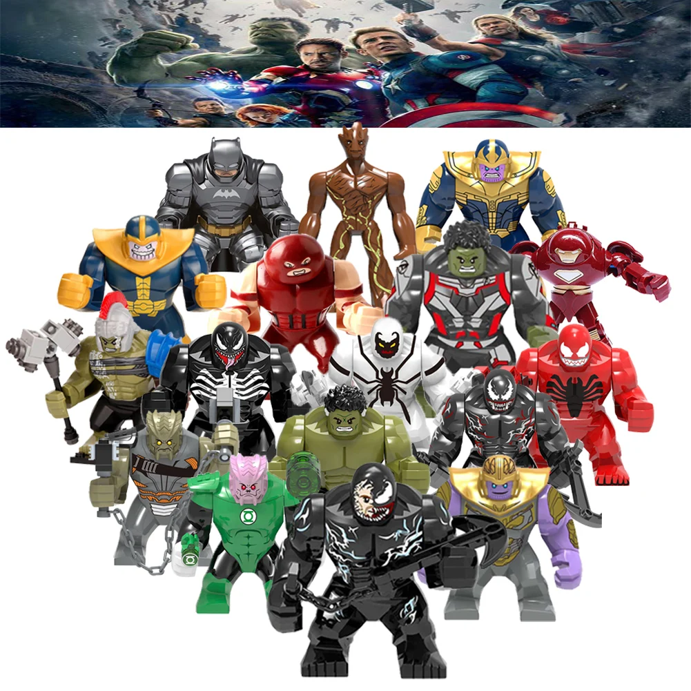 Большой Бэтмен танос Человек паук Marvel строительные блоки кирпичи фигурки