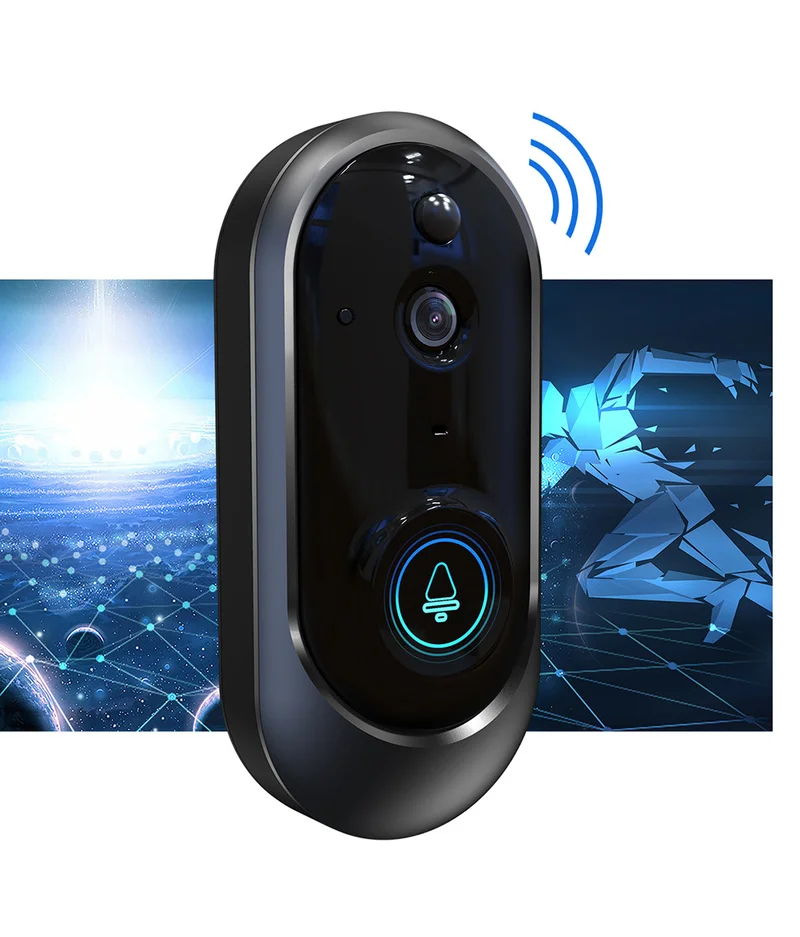 Smart WiFi Security Deurbel met Visuele Opname Laag Stroomverbruik Remote Home Monitoring Nachtzicht Video Deurtelefoon