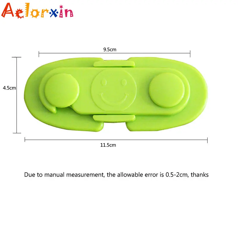 Cerradura de seguridad con cara sonriente para beb&eacute;, cerrojo para caj&oacute;n de puerta de armarios, cerrojo para gabinete de beb&eacute;, protecci&oacute;n para el cuidado de los ni&ntilde;os, 3 unids/lote-5