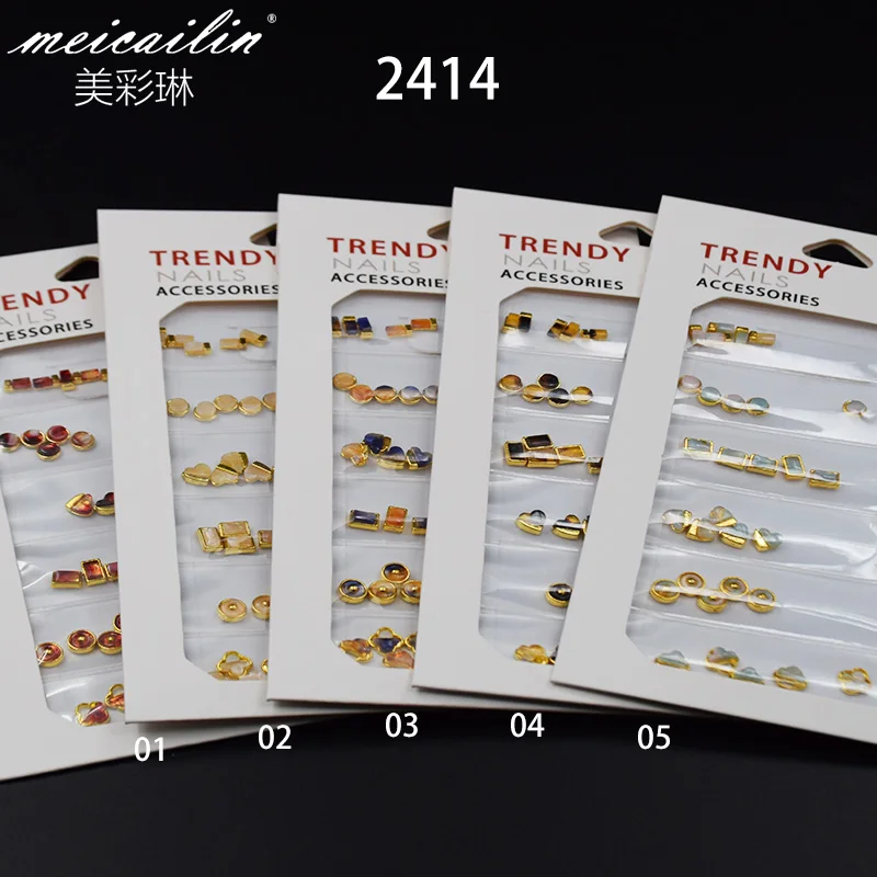 Смешанные красочные блестящие акриловые Стразы сплав металлическая рамка Flatback