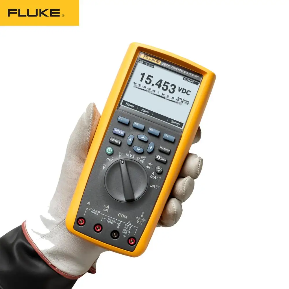 Цифровой мультиметр Fluke 287C трендовая функция захвата подлинного эффективного