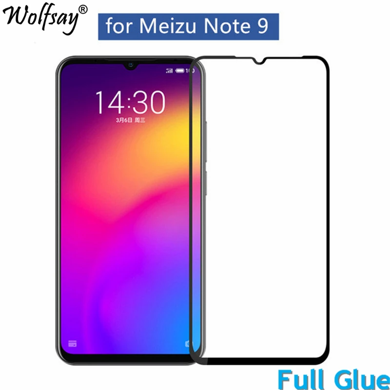 

Защитное стекло для Meizu Note 9, закаленное, 2 шт.