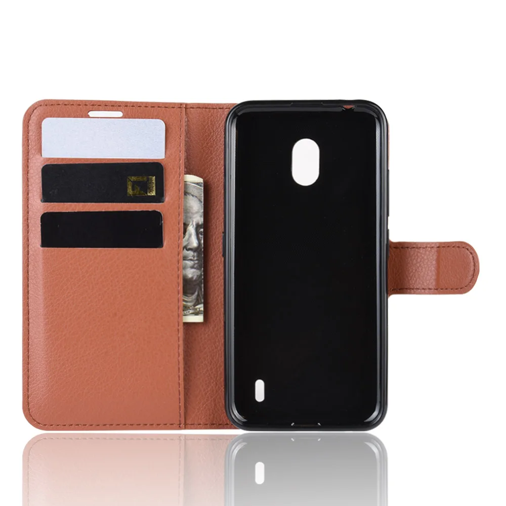 For Nokia 2.2 Case Flip Leather Wallet Case Card Holder Phone Coque Black for Nokia 2.2 TA-1188 TA-1191 TA-1179 Nokia2.2 Cover