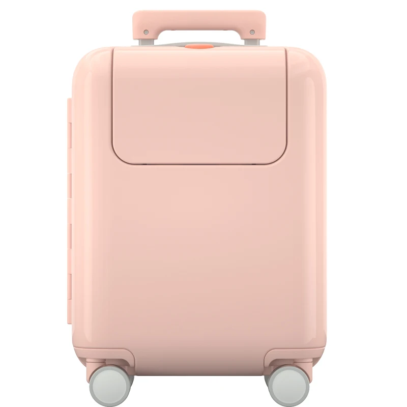 Pink ZYJ для мужчин, женщин, детей, багаж для путешествий, s для мальчиков и девочек, Милая тележка, сплав, самолет на колесиках, чемодан, Спиннер, колеса, багажник, 17 дюймов, чемодан - Цвет: Pink