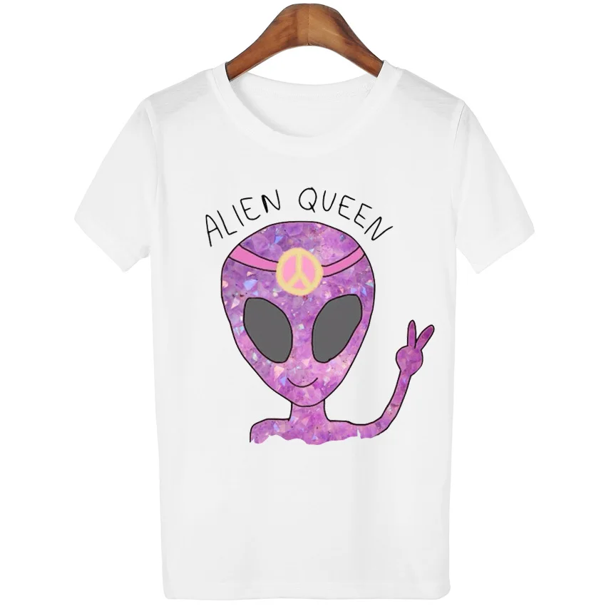 Женская футболка в стиле Харадзюку 21 цвет|aliens t shirts women|alien shirtst shirt women harajuku |