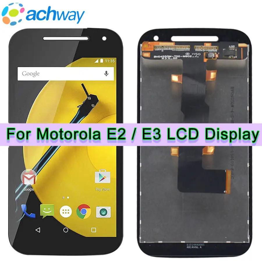 

Оригинальный ЖК-дисплей для Motorola Moto E2 XT1505 дисплей XT1524 XT1527 XT1511 сенсорный экран дигитайзер полная сборка Замена E3 XT1700