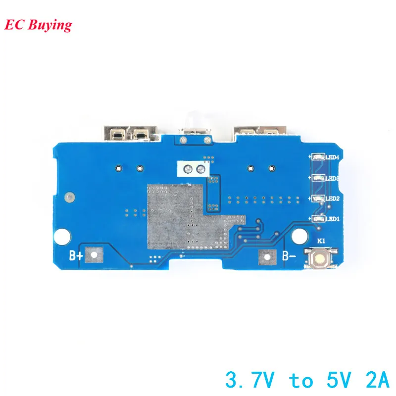 5 шт. двойной Micro USB 3 7 В до 2A DIY 18650 Boost повышающий блок питания Блок литиевая батарея