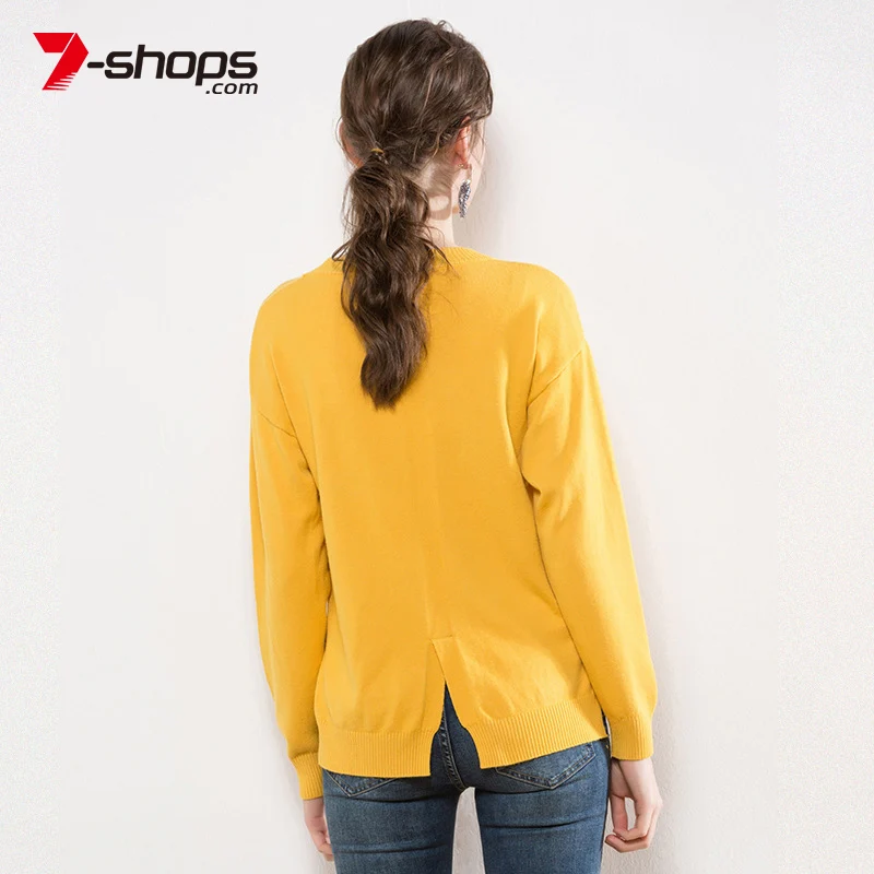 AECU Knitted Pullovers O-neck Sweaters Women Casual Hip Hop Hole Sweater Long Sleeve Femme Pull High Elasticity Lady Jumper | Женская