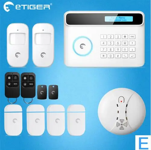 Wireless Etiger S4 GSM PSTN Alarm Security System Home Smart Alarm System With App Real-time Remote monitoring