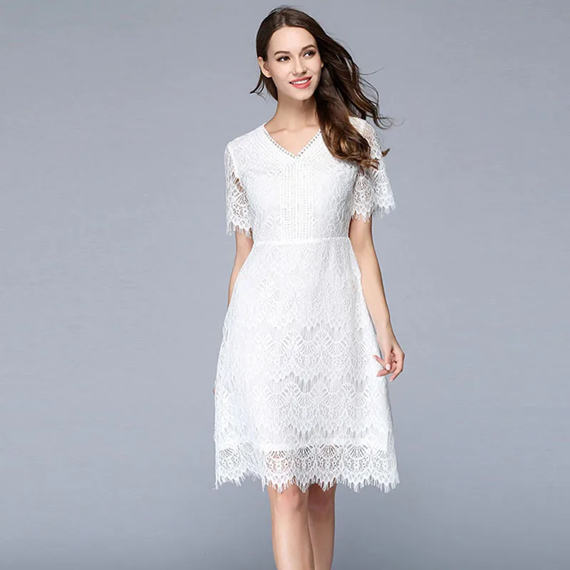 White Summer Beach Boho Lace Women Dresses robe femme ete 2017 Sexy Vintage Girl Party Cheap Dress vestidos de festa | Женская одежда