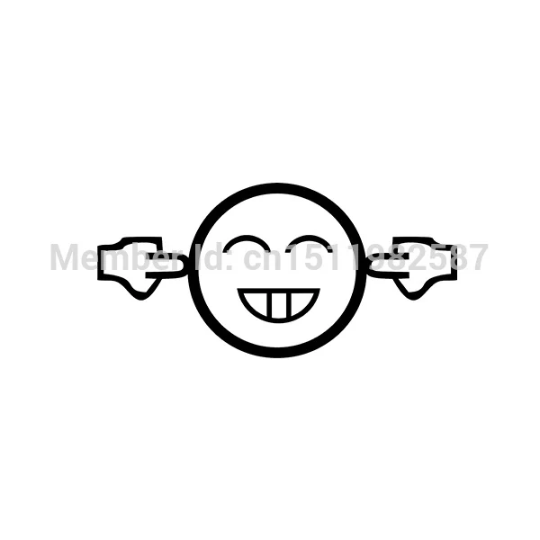 Слишком громко смайлик выпускной забавный автомобиля стикер этикеты винила JDM Jap