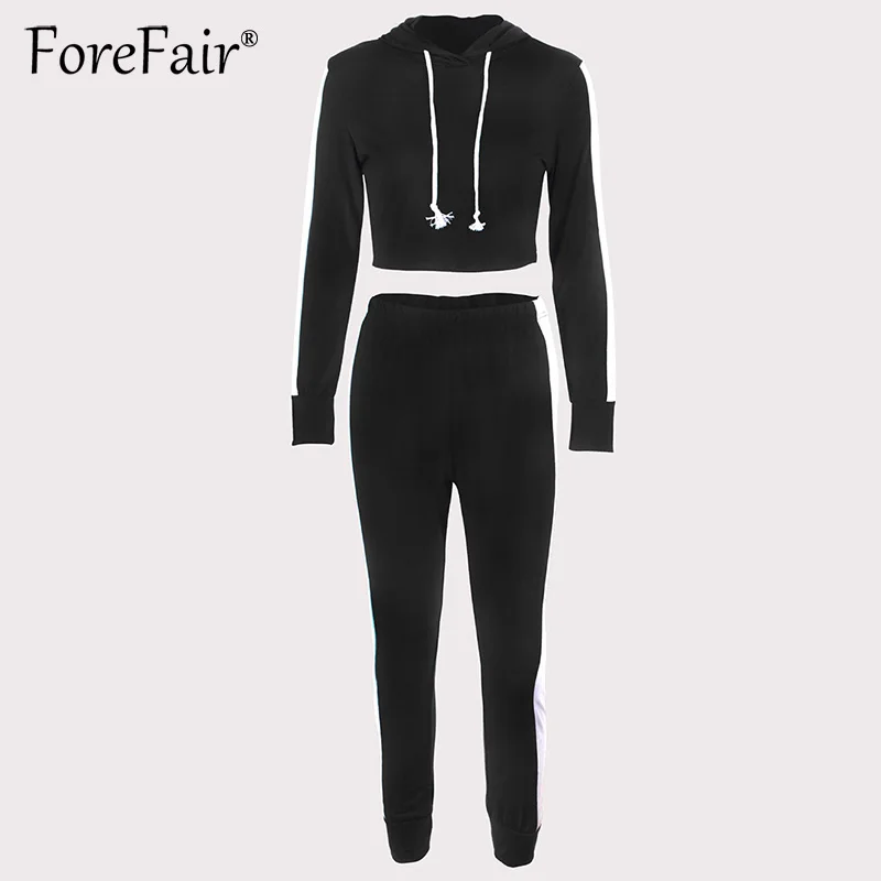 Forefair/2019 Повседневный Спортивный костюм из 2 предметов Женский комплект одежды