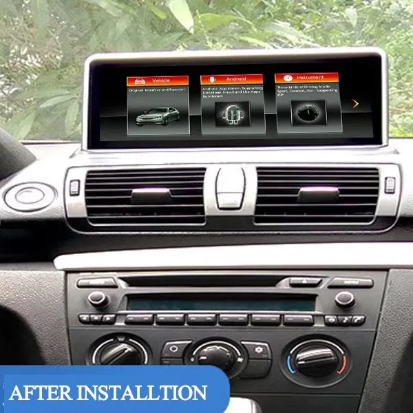 Автомобильная магнитола на Android 10 25 дюйма с спутниковой навигацией для BMW 1 серии